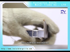 AG4 1.4mm mit 304 Schrauben mit blauer doppelter Auflage Sicherheits-Antirost-Balkon-unsichtbarem Grill