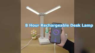 Wiederaufladbare LED-Schreibtischlampe, Touch-Steuerung, 8-Stunden-Akku