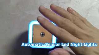 Automatische Induktions-LED-Nachtlichter, energiesparende Nachttischlampe, mehrfarbiges Nachtlicht für Schlafzimmer