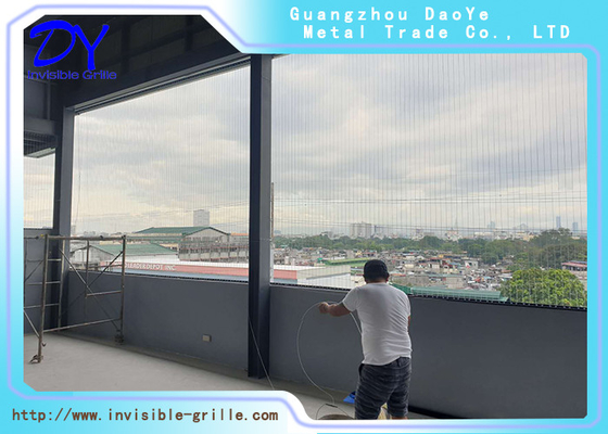 6m / stellen Sie unsichtbare Aluminiumbahn des Sicherheits-Grill-3m für Balkon-Fenster ein