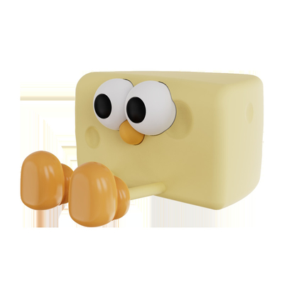 Lustige wiederaufladbare LED-Nachtlampe niedliche Zeichentrickfilm Käse Silikon Tischlampe Touch Sensor Tiere DIY Kinder Schlafzimmer Geschenk Kinder