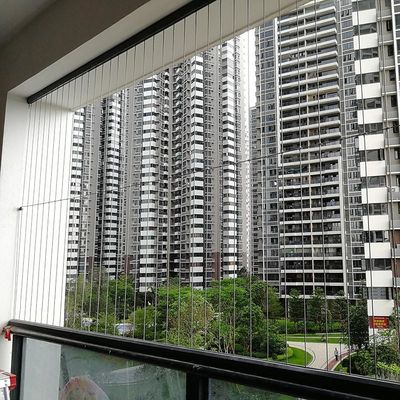 Unbehinderter Naturblick Unsichtbares Balkon Gitter mit langlebigen 304/316 Stahldrähten