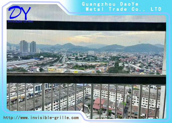 Unsichtbares Sicherheitsgrill Schutz unsichtbare Barriere, die bei gleichzeitiger Erhaltung der ästhetischen Harmonie entwickelt wurde