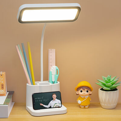Nordic LED-Tischlampe mit USB-Anschluss Modernes Design Buchlicht für das Nachtstudium Zuhause Spezialgeschenk Schreibtischlampe Schlauchstifthalter