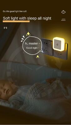 Plug-in LED-Nachlichtlampe mit Smart Sensor Dämmerung bis Morgen Sensor Nachtlicht