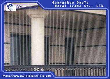 Safty-Balkon konstruierte 2,0-Millimeter-Durchmesser Edelstahl-Draht-Balkon-unsichtbaren Grill