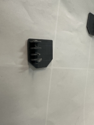 Sicherheit Unsichtbare Gitter Aluminiumschienen AG3/4 Graue Endkappe Unsichtbare Grillzubehör