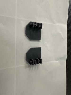 Sicherheit Unsichtbare Gitter Aluminiumschienen AG3/4 Graue Endkappe Unsichtbare Grillzubehör