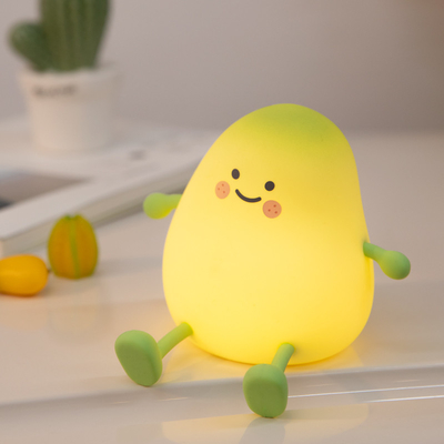 Mango Fruit Nachtlicht USB Wiederaufladbare Dimming Touch Silikon Tischlampe LED Schlafstück Dekoration Geschenk Kinder Schlafzimmerlampe