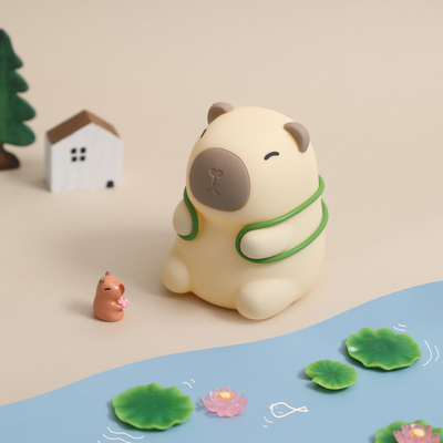 Neue Ankunft Siebenfarbige Silikon Capybara Nachtlampe Geburtstagsgeschenke Nachtlicht