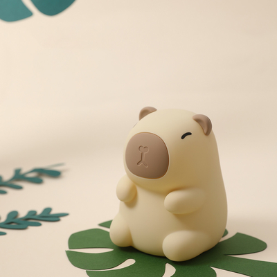 Nachladbares schönes Design Weiches Silikon Capybara Nachtlicht Für Kinderzimmer
