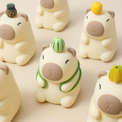 Nachladbares schönes Design Weiches Silikon Capybara Nachtlicht Für Kinderzimmer