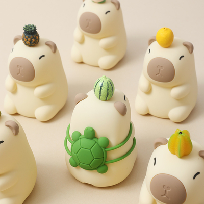 Nachladbares schönes Design Weiches Silikon Capybara Nachtlicht Für Kinderzimmer