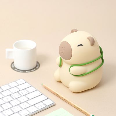 Nachladbares schönes Design Weiches Silikon Capybara Nachtlicht Für Kinderzimmer