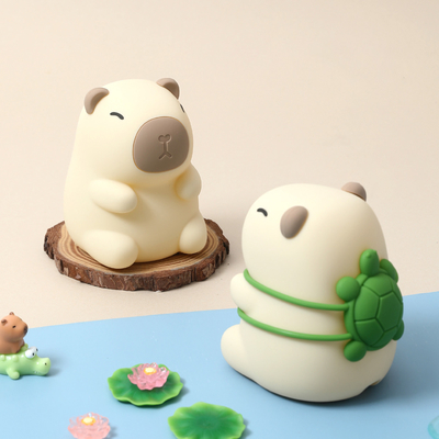 Nachladbares schönes Design Weiches Silikon Capybara Nachtlicht Für Kinderzimmer