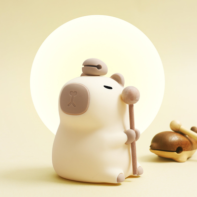 Modernes Design Silikon Capybara Nachtlampe Portable USB Wiederaufladbare LED Lichtquelle Berührungsteuerung Tierlampe Für Schlafzimmer