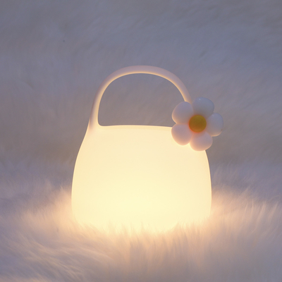 DIY Kreatives Geschenk Handtasche Silikon Klatschlampe Mit Zeit Bettdekoration Atmosphäre Schlaf Nachtlicht