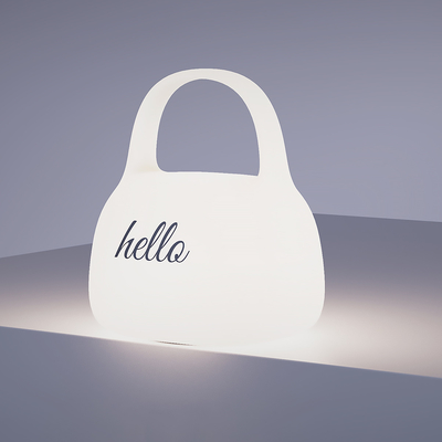 DIY Kreatives Geschenk Handtasche Silikon Klatschlampe Mit Zeit Bettdekoration Atmosphäre Schlaf Nachtlicht