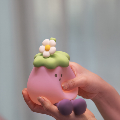 Gemüse Kleine Auberginen Silikonlampen USB Wiederaufladbares Schlafzimmer Schlafstuhl Pat Nachtlichter für Geschenke