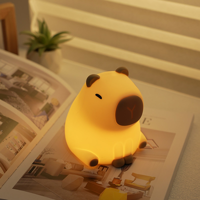 Kreative Capybara LED Nachtlicht niedliche Silikon-Tischlampe für Kinderzimmer Smart Home Geschenk