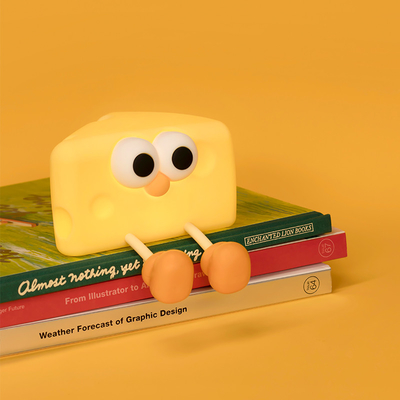China Fabrik Modernes Design USB Wiederaufladbares Silikon Baby Nachtlicht Lampe Smart Home Beleuchtung Mit Käse DesignFür Mädchen Schlafzimmer