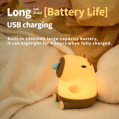Großhandel Capybara Nachtlicht niedliches Tier Nachtlampe Snottybara Silikon Touch Lichter Dekor Portable wiederaufladbar für Kinder