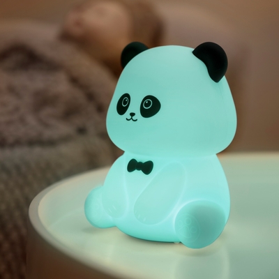 Gentleman Panda Nachtlicht Kneten und Linderung von Stress Büro Ornament Bettkopf Begleiter Schlaf LED Schreibtischlampe