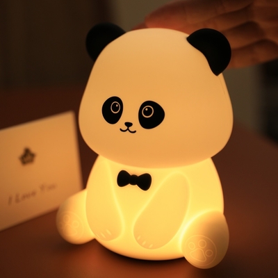 Gentleman Panda Nachtlicht Kneten und Linderung von Stress Büro Ornament Bettkopf Begleiter Schlaf LED Schreibtischlampe