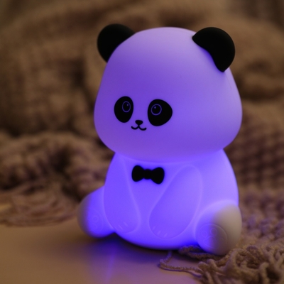 Gentleman Panda Nachtlicht Kneten und Linderung von Stress Büro Ornament Bettkopf Begleiter Schlaf LED Schreibtischlampe
