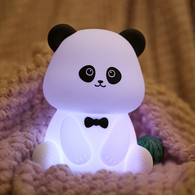 Cute Tier USB Wiederaufladbare Babylampen Silikon Panda LED Nachtlicht für Kinder Nachtlicht