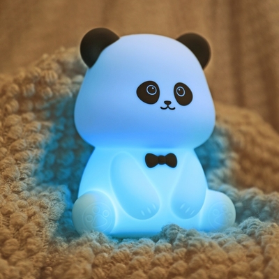 Cute Tier USB Wiederaufladbare Babylampen Silikon Panda LED Nachtlicht für Kinder Nachtlicht
