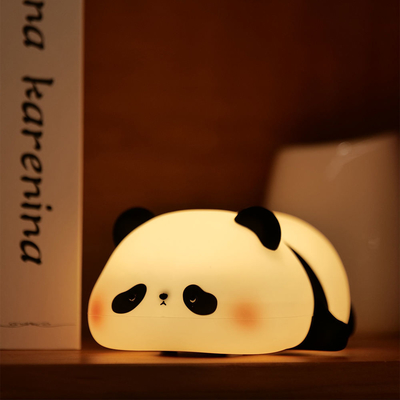 Anpassung Silikon Nachtlicht Panda USB Wiederaufladbare Tisch Led Lampe Nachtlicht Silikon Nachtlicht für Kinderzimmer