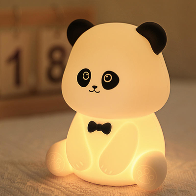 Cute Tier USB Wiederaufladbare Babylampen Silikon Panda LED Nachtlicht für Kinder Nachtlicht