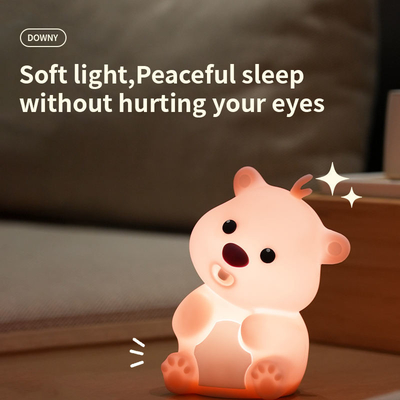 Kreative Festdekoration Silikon Nachtlicht LED Pat Schlaf Atmosphäre Spielzeug Kindertag Weihnachtsgeschenk Stromschalter