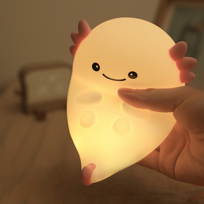 Modernes Design Silikon Nachtlicht niedliche LED warme weiße bunte Nacht für Kinder Schlafzimmer Touch Control