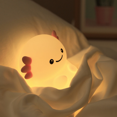 Modernes Design Silikon Nachtlicht niedliche LED warme weiße bunte Nacht für Kinder Schlafzimmer Touch Control