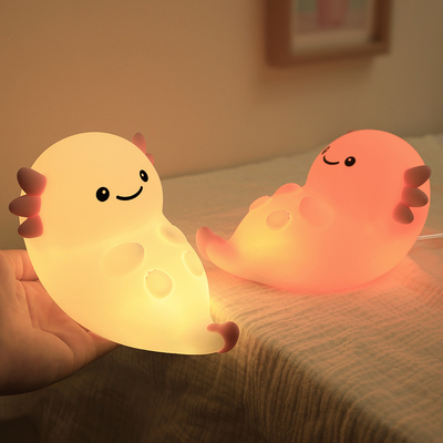 Modernes Design Silikon Nachtlicht niedliche LED warme weiße bunte Nacht für Kinder Schlafzimmer Touch Control