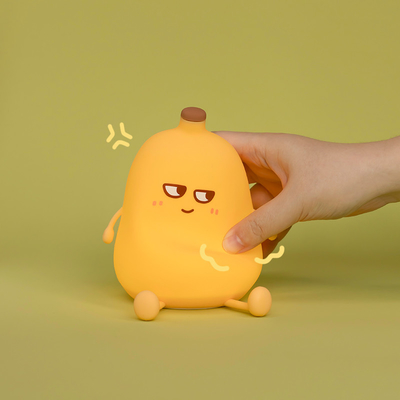 Lieblingliche Banane Cartoon Frucht LED Nachtlicht Silikonlampe Touch Sensor Timing USB Wiederaufladbar Kinder Schlafzimmer Geburtstagsgeschenk