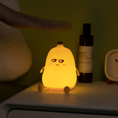 Modernes Design Schönes Bananen Nachtlicht wiederaufladbar Dimmbar LED kleine Schreibtischlampe lustige Tischdekorationen für Schlafzimmer Atmosphäre