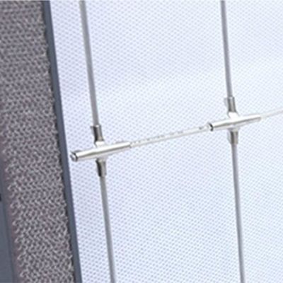 Korrosionsbeständige Stahl 316 Drähte Balkon Unsichtbares Gitter