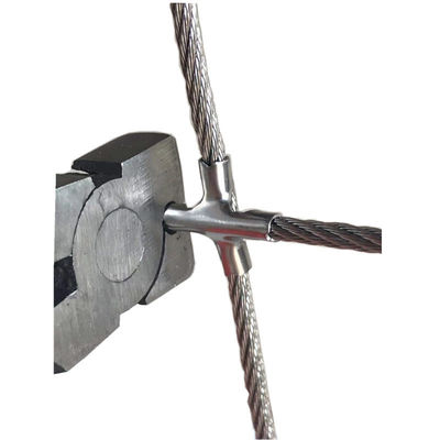 Aluminium-Spurrahmen-Gitterschirm Unsichtbares 304/316-Grad-Edelstahlkabel