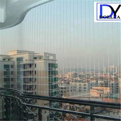 Balcony Invisible Grille with Unobstructed View 100kg Load Capacity and 5cm Wire Distance Gap