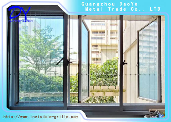 Unsichtbares Sicherheitsgrill Schutz unsichtbare Barriere, die bei gleichzeitiger Erhaltung der ästhetischen Harmonie entwickelt wurde