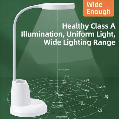 Moderner einfacher Stifthalter Schreibtischlampe LED Wiederaufladbar Plug-in Augenschutz Studienlampe College Wohnheim Leselampe Touch