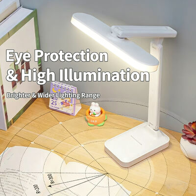 Elektrische Stromquelle Tischleuchte mit Farbtemperatur 3500-6500K, ideal für Arbeitsplatzbeleuchtung, Schreibtisch und Homeoffice