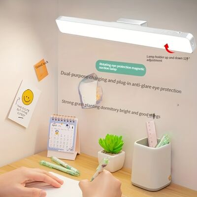 Wiederaufladbare magnetische ABS-Tischlampe mit Fernbedienung LED-Nachtlicht Touch-Leselicht für Studenten Wohnzimmer Geschenk