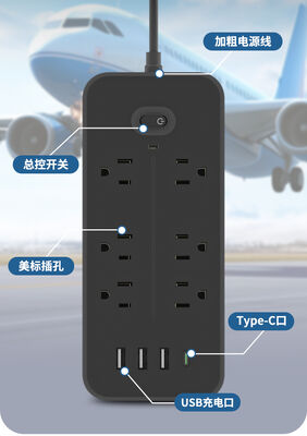 Tragbare Tischsteckdose mit USB-Ausgang 5V 2,4A