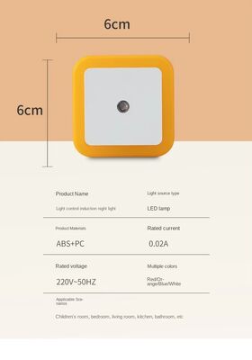 Cute Nachtlicht Lampe Weiches Licht Bewegungssensor Entspannend und sicher Nacht