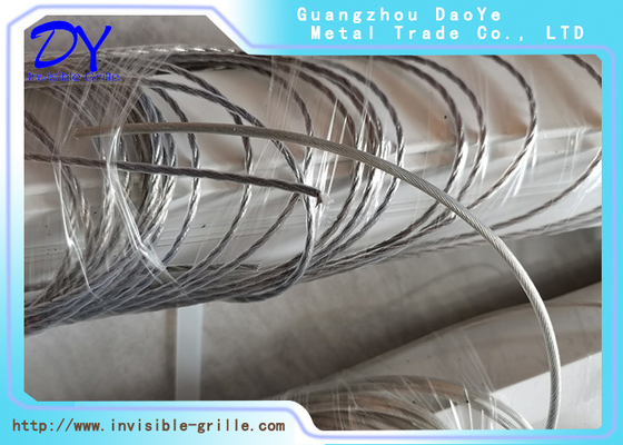 Edelstahl-Kabel-Balkon-unsichtbarer Grill 6m lang