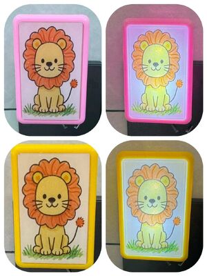 Plug-in Nachtlicht Lampe Cute Look Kunststoff Basismaterial bietet bequeme Nachtbeleuchtung für Zuhause und Büro